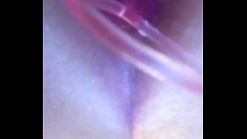 Squirting water up my ass and playing with my anal beads